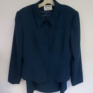 Kasper Suit Teal Skirt Blazer